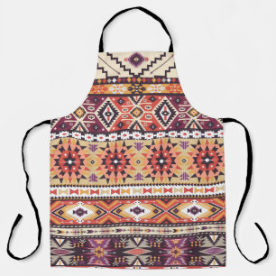 Tablier Style tribal coloré, motif dynamique et transparen