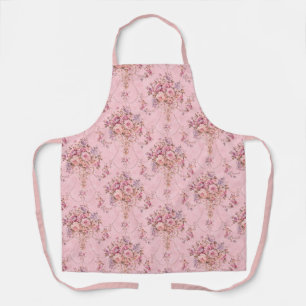 Tablier Style victorien rose français antique Rococo flora
