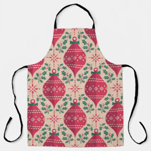 Tablier Style vintage Noël Motif sans couture