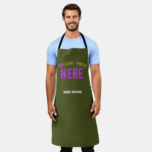TABLIER STYLISH MODERNE ARMÉE VERT VÉRIFIÉ MARQUE (Porté)