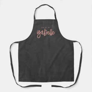 Tablier Styliste minimaliste cheveux Dusty Pink Script noi