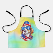 Tablier Sublimation de chien du 4 juillet-66361 (Recto)