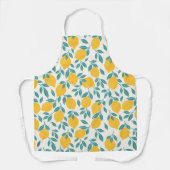 Tablier Sucré Branches de citron Motif (Recto)