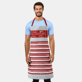 Tablier Sucre de canne de Noël personnalisé (Porté)