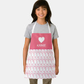 Tablier Sucre de canne Pepperment Noël Fête Nom du coeur (Insitu)