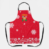 Tablier Sucres de canne FESTIVAUX Holly avec des flocons d (Recto)