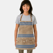 Tablier Sud-ouest Pronghorn Antelope Bordure bleue Petite (Insitu)