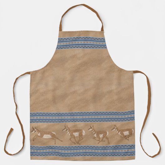 Tablier Sud-Ouest Pronghorn Antelope Tan Large (Recto)