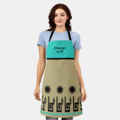 Tablier Sud-Ouest Turquoise Sand Restaurant Apron (Porté)