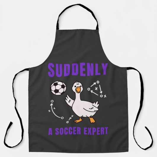 Tablier Suddenly a soccer expert (Recto)