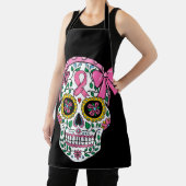 Tablier Sugar Skull Pink Ribbon Calavera Breast Cancer (Insitu)