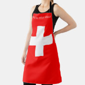 Tablier Suisse personnalisée Drapeau Suisse Europe Suisse (Insitu)