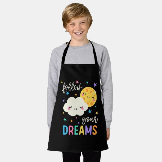 Tablier Suivez vos rêves | Cloud & Moon (Porté)