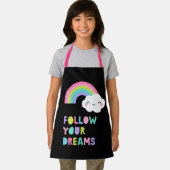Tablier Suivez vos rêves Cute Rainbow Cloud (Insitu)