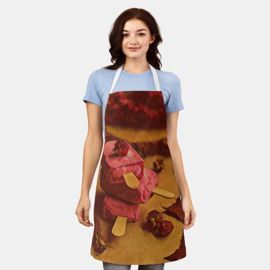 Tablier Summer ice cream lovers (Porté)