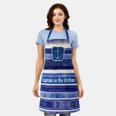 Tablier Summer Navy Blue Modern Boot Stripes Collection (Porté)