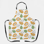 Tablier Summer Papaya Tropical Fruit Patterned (Recto)