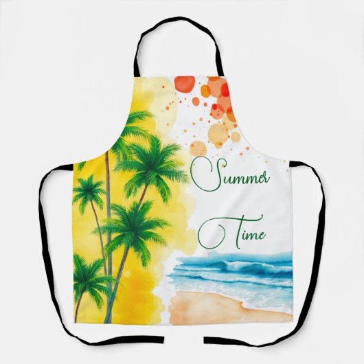 Tablier “Summer Time” beach design (Recto)