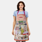 Tablier Sun Glow Rose Fade Moms Apron Photo Collage (Porté)