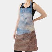 Tablier Sundown Over Sand Dunes On Wood Grain Photo  (Insitu)