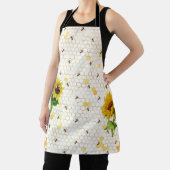 Tablier Sunflower Bee Hive Honeycomb Golden Honey Apron (Insitu)