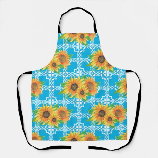 Tablier Sunflower Floral Frog (Recto)