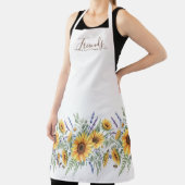 Tablier Sunflower Meadow Script Quote Friends Gift (Insitu)