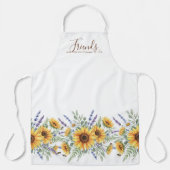 Tablier Sunflower Meadow Script Quote Friends Gift (Recto)