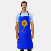 Tablier Sunflower Power Sunflower et Vase (Porté)