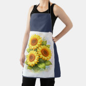 Tablier Sunflower Watercolour Apron (Insitu)