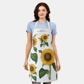 Tablier Sunflowers Botanical Foliage Nom de la végétation (Porté)
