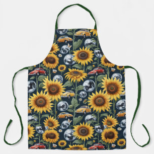 Tablier Sunflowers Disco Balls et voitures de bugs de scar
