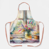 Tablier Sunlit Cottage Window Wildflowers (Recto)