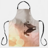 Tablier Sunrise Great Blue Heron Reflection Poisson pêcheu (Recto)