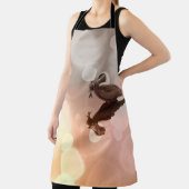 Tablier Sunrise Great Blue Heron Reflection Poisson pêcheu (Insitu)