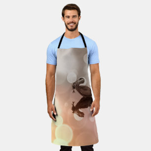 Tablier Sunrise Great Blue Heron Reflection Poisson pêcheu