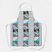 Tablier Sunrise sud-ouest en angle turquoise (Recto)