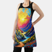 Tablier Sunset Canyon River Art (Insitu)