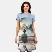 Tablier Sunset Reflections Lake Scene (Porté)