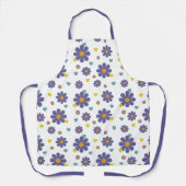 Tablier Super 1970 Purple Orange Flower Power (Recto)