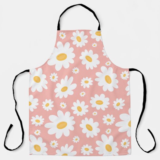 Tablier Super Blush Boho Daisy Floral Garden Motif (Recto)