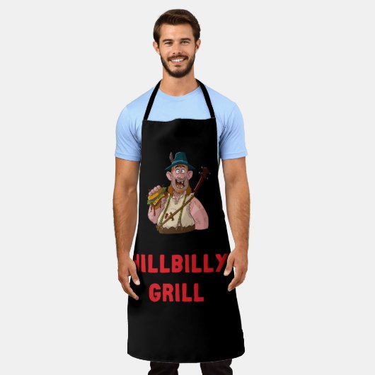 Tablier Super Cool Hill Billy Grill Danemark Apron! (Porté)