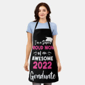 Tablier Super Fière Maman Classe de 2022 Graduate Graduate (Porté)