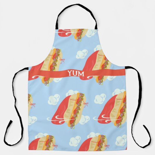 Tablier Super Héros Flying Capying Sandwich Fun (Recto)