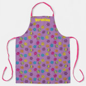 Tablier Super Hippie Paix et douche à fleurs (Recto)