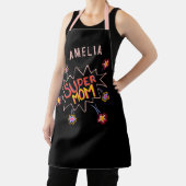Tablier Super Maman Comic Bubble Fleur Mère`Jour Apron (Insitu)
