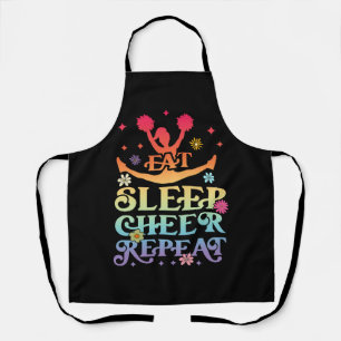Tablier Super Manger Sleep Cheer Répéter Pom-pom girl Chee