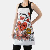 Tablier Super Mom Floral Apron (Insitu)