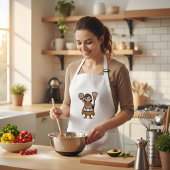 Tablier Super Mum Apron – Funny Kitchen Apron for Mom