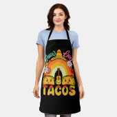 Tablier Super Rainbow Festival Food mexicain Lover Peace L (Porté)